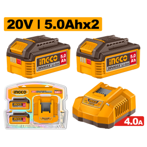 INGCO 20V BATTERY & CHARGER STARTER KIT