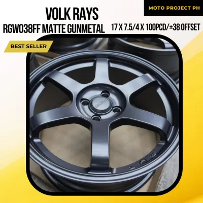 Rays Mags 17x7.5 4 Holes 100 PCD Matte Gunmetal (Set of 4) - Premium Car Wheel Upgrade