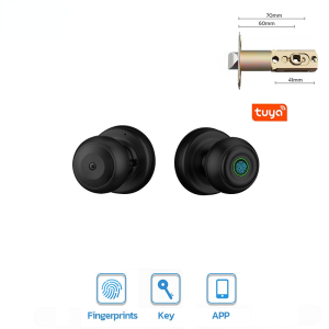 TUYA Smart Door knob Fingerprint Door Lock Smart Lock Biometric Door Lock Fingerprint Door knob with App Control