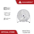Hanabishi Industrial 10" Mini Electric Floor Fan. 