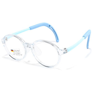 MAOLAZI แว่นตาแฟชั่นใส่สบายสำหรับเด็กผู้หญิงน้ำหนักเบาเป็นพิเศษย้อนยุคกันลื่นแว่นตาเด็กชายกรอบ12787
