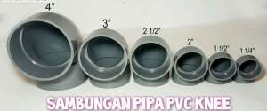 Sambungan Pipa PVC Knee L Elbow Keni Ukuran Lengkap