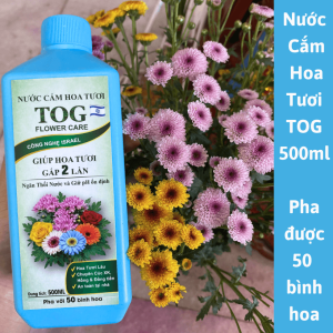 Nước Cẩm Hoa Tươi Giá Rẻ 500ml Giúp Hoa Tươi Lây và Ngăn Ngừa Thối Nước dùng cho 50 bình hoa