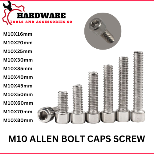 Allen Bolt M10 Stainless Allen Capscrew Bolt Socket 10mm Allen Bolt