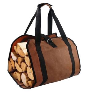 OOG Foldable Firewood Bag Oxford Cloth Large Capacity Fireplace Wood Holder High Quality Portable Logging Tote Bag Camping