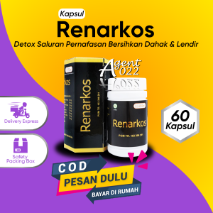 RENARKOS Obat Herbal Alami Detox Paru-Paru Anti Radikal Bebas Melancarkan Saluran Pernapasan