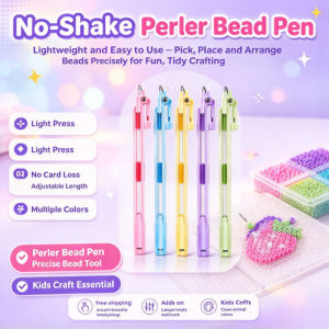 Shuttle Fuse Beads Pen Bead Picker Pen Bead Placement Pen DIY Craft Bead Tool Accessory Kids Adults