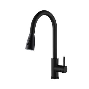 Baokemo Stainless Steel Kitchen Faucets Single Handle Pull Out Water Tap Single Hole Handle Swivel 360 Degree Water Mixer Tap