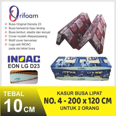 [200x120x10] INOAC ASLI ORIGINAL EON LG D23 KASUR LIPAT MURAH UKURAN DOUBLE 200x120 TEBAL 10 cm