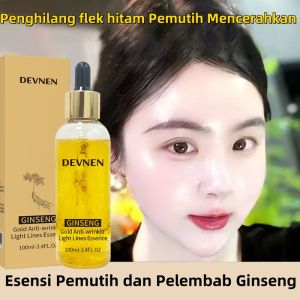 Serum Ginseng Anti Kerut Serum Anti Aging dan Mencerahkan 100ml Anti Kerutan Di Wajah serum anti aging 24k gold serum serum wajah terbaik Ginseng Gold Peptide Anti-kerut anti-penuaan pemutih