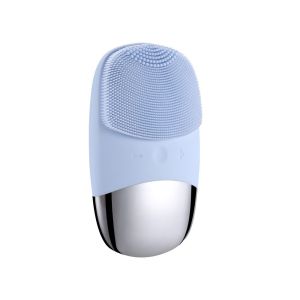 OMQAIO Sonic Vibration Silicone Facial Cleansing Brush Deep Pore Cleaning USB Rechargeable Electric Face Clean Device Professional 4 Modes 3 in 1 Sonic Skin Cleaner Girls Gifts