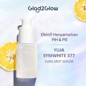 Glad2Glow Yuja 377 Dark Spot Serum 17ml Fades PIH & PIE Improves Pigmentation Evens Skin Tone Gentle Glow Yellow-Tone Removal