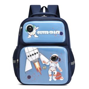 Tas Ransel Anak Sekolah TK Laki-Laki dan Perempuan model Astronot dan Unicorn dengan LED Lampu