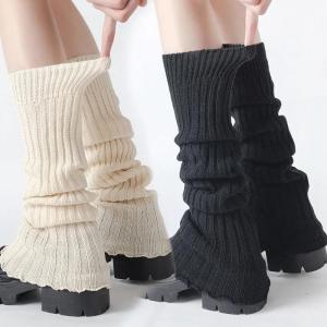Spring Lolita Leg Warmers Socks Female Knitted Warm Foot Cover Women Warmer Lady Autumn Crochet Heap Heap Socks Boot Cuffs