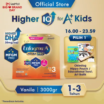 Enfagrow A+ 3 Susu Formula Anak Usia 1-3 Tahun Rasa Vanila 3000gr