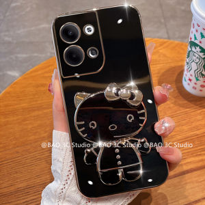 Hot Phone Case VIVO Y28 Y18 Y18s 4G New Cute Cartoon Trend Silicone Ultra-thin Soft Casing with Fashion Car Magnetic Hello Kitty Spinning Mirror Holder 2024