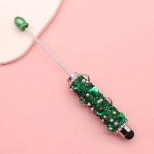 BESTITIT 1pc Cương Trái Tim Bút có thể gắn hạt trang trí 2 trong 1 Cảm ứng điện dung Bút cảm ứng Lấp lánh Đồ trang trí tự làm bằng hạt cườm Bút cảm ứng màn hình Quà tặng