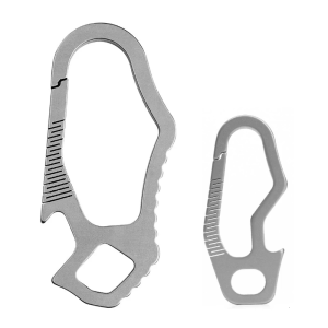 Light weight Titaniums Alloys Key Holder Clip Corrosions Resistant Keychains Tool for Hiking Camping Essential