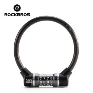 ROCKBROS Khóa xe đạp mật khẩu di động thép bền cáp MTB xe đạp đường trường khóa điện chống trộm viền nhỏ gọn tiện lợi Khóa Phụ Kiện Xe Đạp