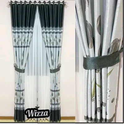 Gorden terbaru mewah murah pintu jendela kamar blackout imfort super tebal model pelangi minimalis