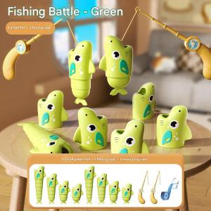 Childrens Fishing Toys/Fishing Battle/Two-Player Board Game/Extendable Fishing Master/Parent-Child Interactive Tabletop Puzzle Party Toys