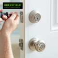 Greenfield Double Cylinder Knob Comboset Satin Stainless Steel Finish (US32D) - Door Hardware & Locks. 