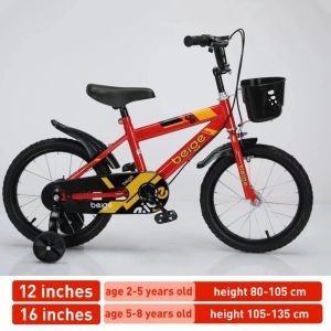 Bike for Kids Bicycle 12 Inch 16 Inch with Rubber Wheels Kids Bicycle Bike for Boy Girl Kids Bike