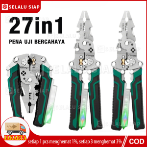 COD Tang Lipat Multifungsi+Tespen 27 in 1  Pemotong Kabel - Pengupas Dekrustasi Anti Shock Bahan Krom
