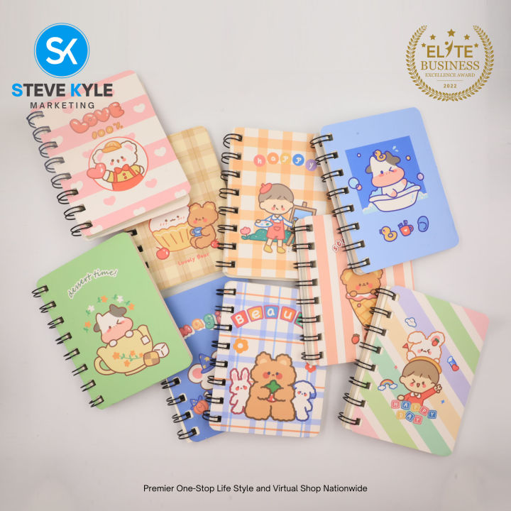 Random Notebook Cartoon Random Pocket Notebook Cute Cartoon Character Spiral Diary Notebook for ...