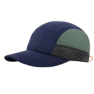 DGFDF Soft Brim Quick-drying Baseball Cap Color-Blocked Retro 5-panel Plaid Running Caps Fashion Hip Hop Breathable Peaked Cap Men