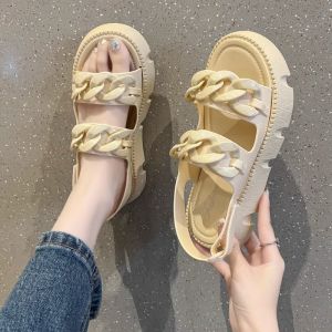 BSS Decor 2024 Model Korea Model Terbaru Sandal Pantai EVA  Sol Tebal Anti Licin Sandal alas datar