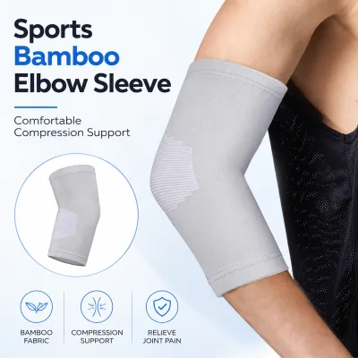 🇸🇬 (One Pair) Elbow Brace Elbow Guard Compression Elbow Support Elastic Breatheable Arm Sleeve for Fitness Exercise