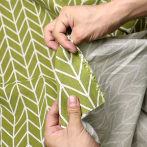 ผ้าคอตตต้อนลินิน เนื้อหนา ลายเส้นแพทเทิร์น หน้ากว้าง 60 นิ้ว ผ้าเมตร