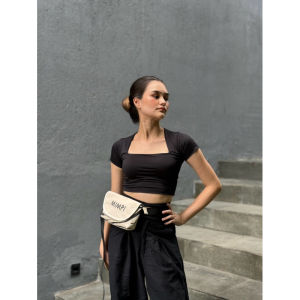 Tas Canvas Pinggang Waistbag Pria / Wanita Kekinian Keren Simple Aesthetic Terbaru Rindu Serries