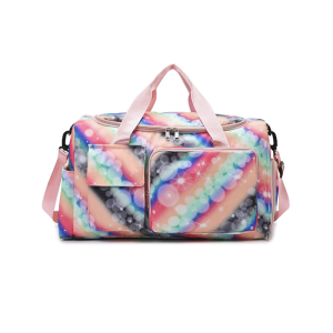 กระเป๋ากีฬาอเนกประสงค์พร้อมกระเป๋าดัฟเฟิลกีฬาเปียกช่องเก็บกันน้ำกว้างขวางสำหรับทริประยะสั้นออกกำลังกาย