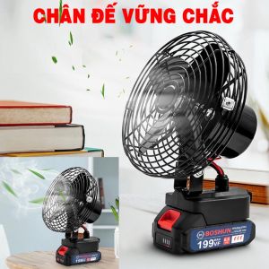 Quạt Tích Điện Pin 10 Cell Dùng Liên Tục 8H Quạt Makita Để Bàn 2 Cấp Độ Gió Siêu Mát Siêu Mạnh dùng liên tục 3 đến 5h
