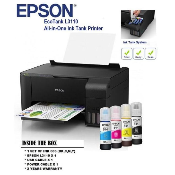 Epson EcoTank L3110 All-in-One Ink Tank Printer | Lazada PH