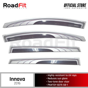 TXR Door Visors For Toyota Innova 2016 Front Two-Tone Finish 4PCSRain Gutters
