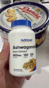 120 Viên Nutricost Ashwagandha 600mg– Giảm Căng Thẳng Hỗ Trợ Ngủ Ngon Tăng Sức Khỏe