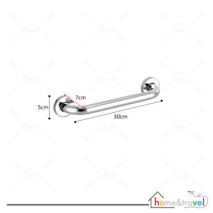 HOVELSHOP Pegangan Kamar Mandi Pintu Tangga Handle Bahan Stainless Steel