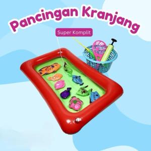 Mainan Pancingan Ikan Magnet Fishing Game Kings Plus Kolam Pompa dan Keranjang - Toys