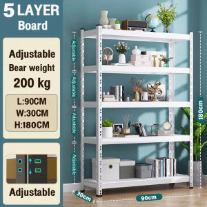 Metal Shelf Stainless Racks Metal Organizer 5 Layer Metal Rack Boltless Angle Heavy Duty Steel Rack