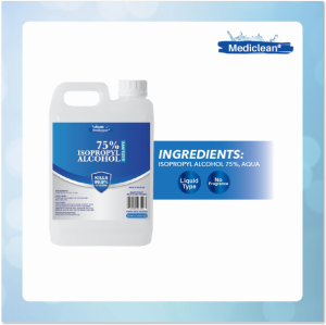 Mediclean Isopropyl Alcohol 75% Sanitizer 2000ml ( Liquid Type & Fragrance free) Mediclean 75 - Lazada