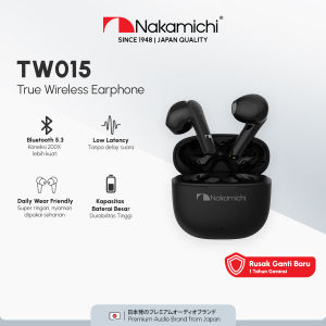 Nakamichi TW015 True Wireless Earphone Bluetooth Gaming TWS HD Black
