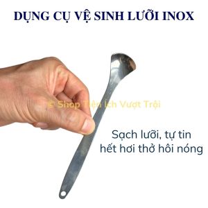 Dụng cụ nạo lưỡi vệ sinh lưỡi bằng Inox làm sạch rêu lưỡi 2 mùn lưỡi hết hơi thở hôi nóng-Tiện Ích Vượt Trội