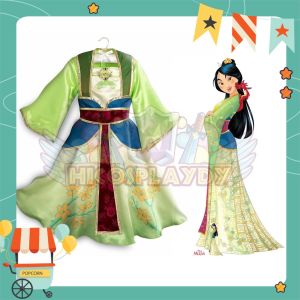 hiCosplayDy Kids Princess Mulan Dress Cosplay Costume