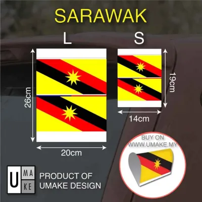 Car Tag Malaysia Flag RM3.9 Car Label tag Malaysia Car Door Decoration Vinyl Sticker RM3.99