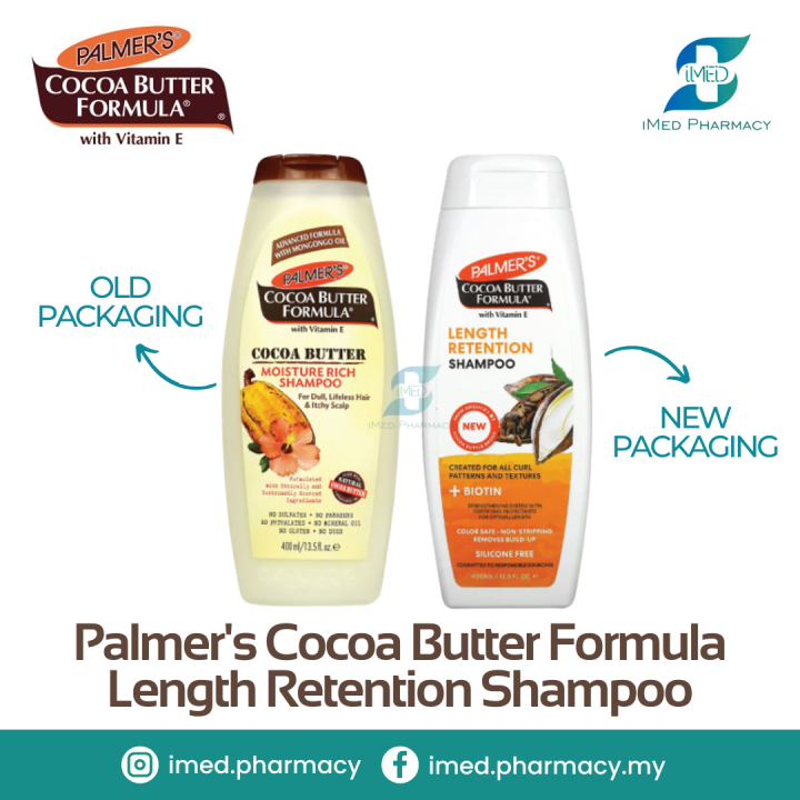 Palmer's Cocoa Butter Formula Length Retention Shampoo 400ml (NEW