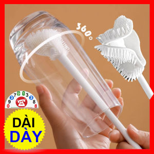 Cây Cọ Rửa Ly Chén Silicon Cọ Rửa Ly Chổi Quét Chai Lọ Thực Phẩm