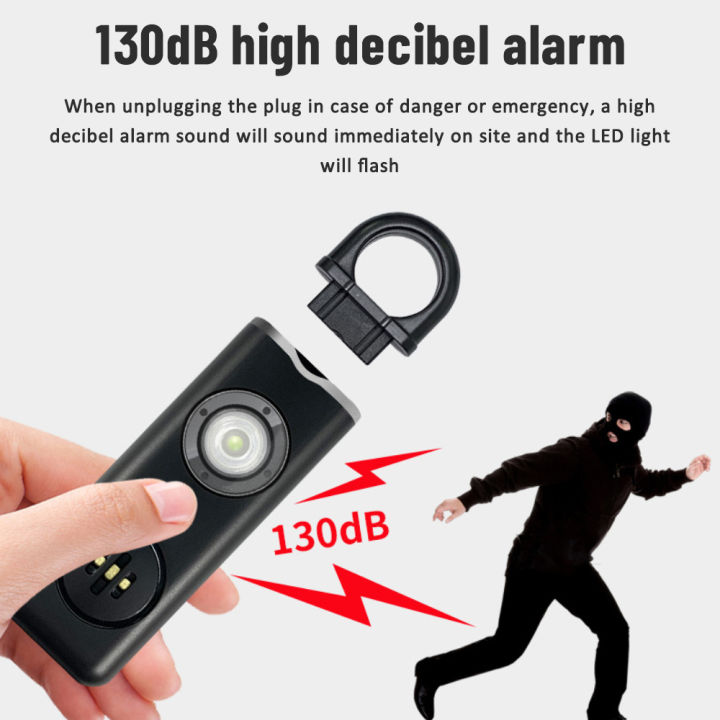 ZLOYI [Ready Stock] Self Defense Alarm 130DB Anti-wolf Alert for